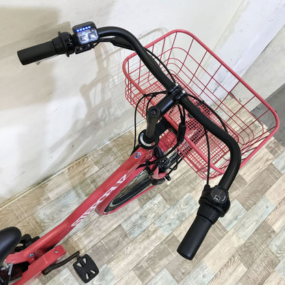 ブリヂストン ステップクルーズe（デュアルドライブ） ピンク 26インチ KH127 【中古車】