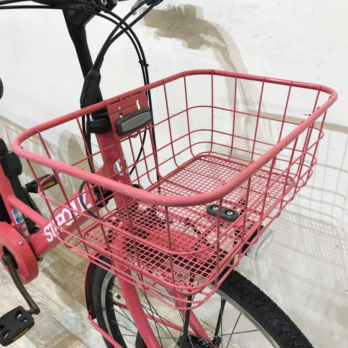 中古電動自転車 ブリヂストン ステップクルーズe ピンク 26インチ KH127