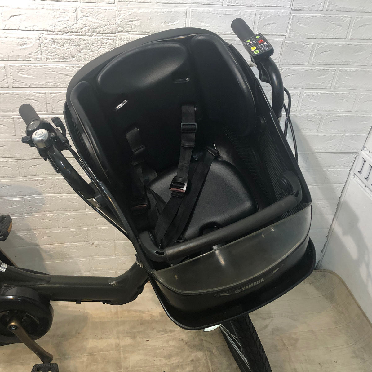 中古電動自転車 ヤマハ PAS Kiss mini  パス キッス ミニ カーキ 20インチ YE076