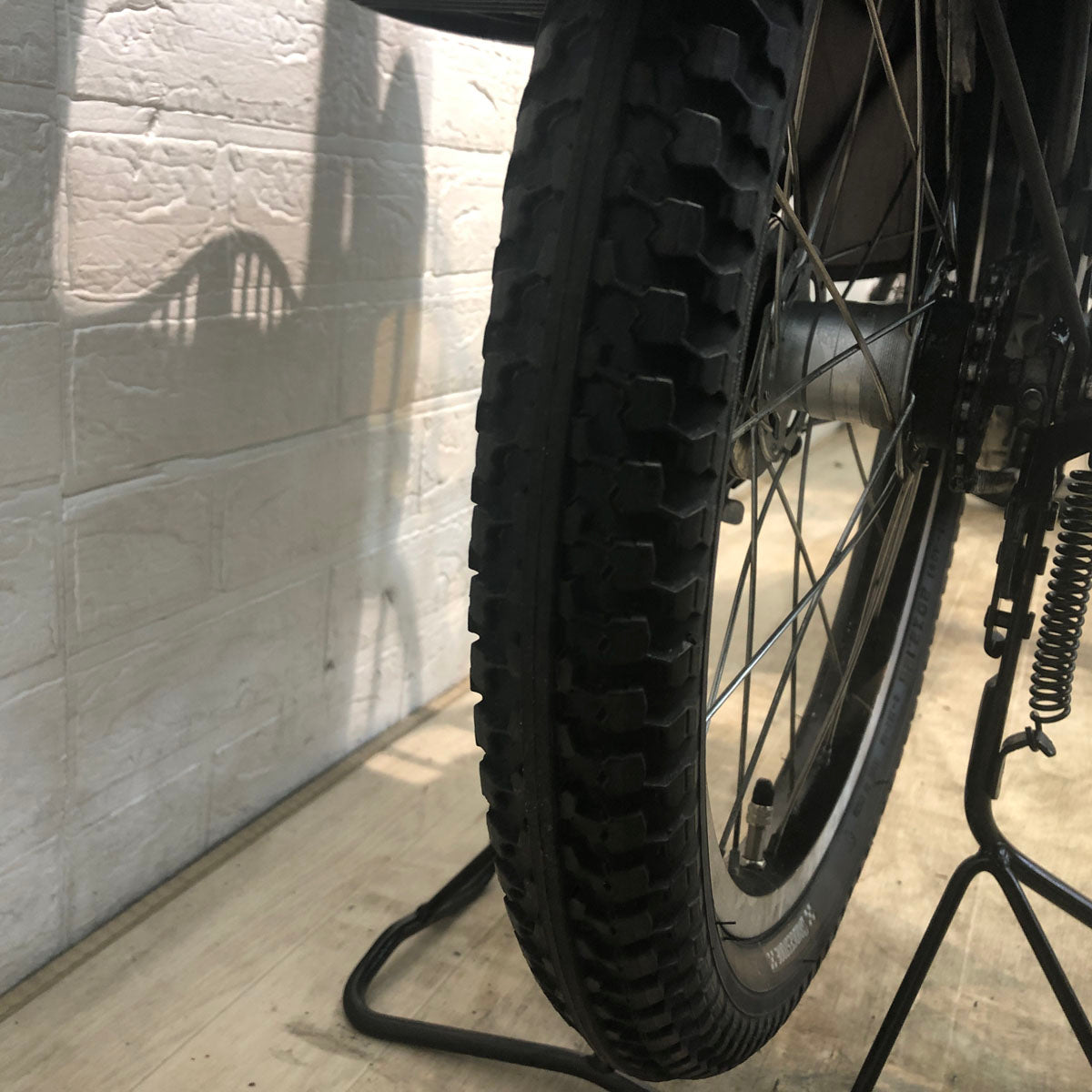 中古電動自転車 ヤマハ PAS Kiss mini  パス キッス ミニ カーキ 20インチ YE076