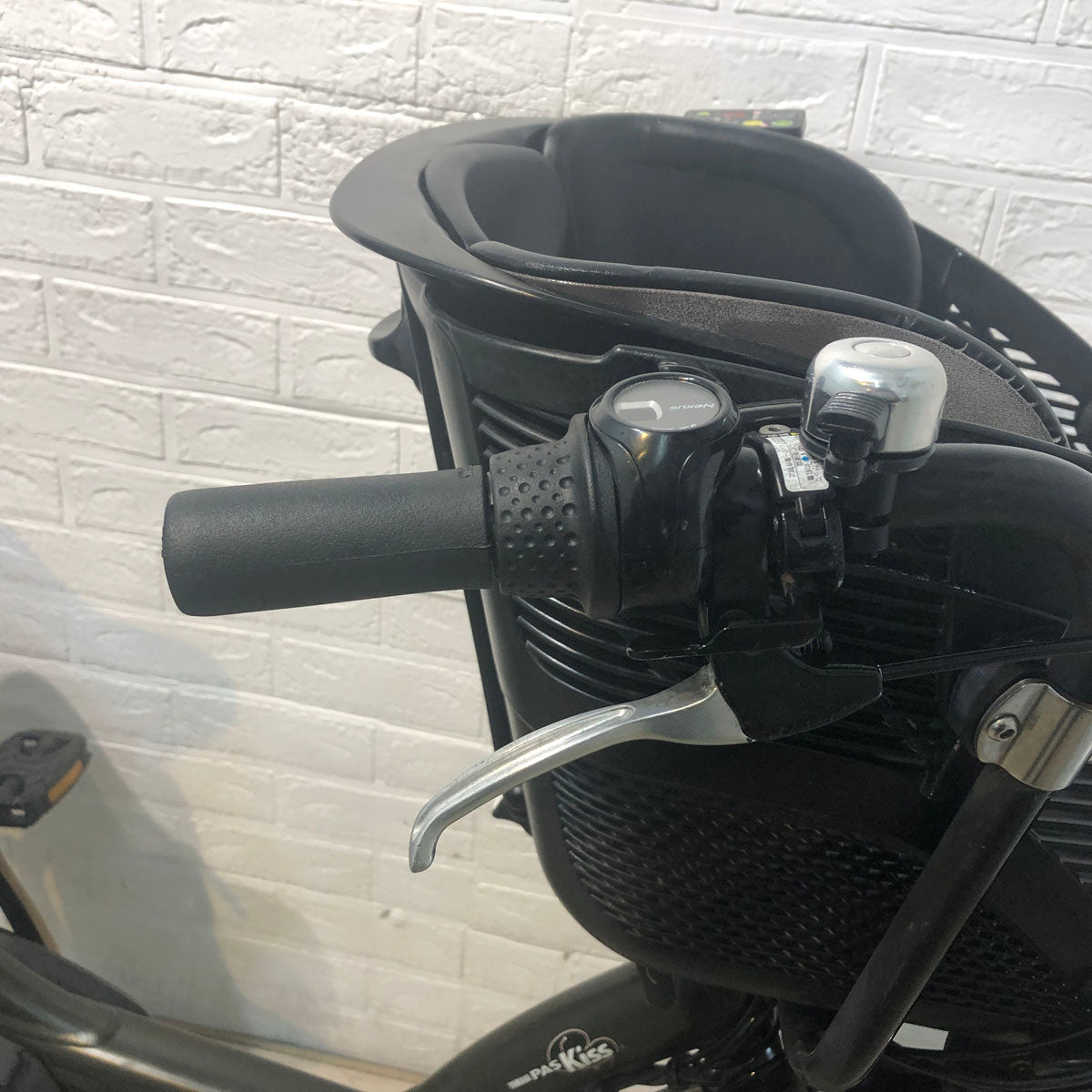 中古電動自転車 ヤマハ PAS Kiss mini  パス キッス ミニ カーキ 20インチ YE076