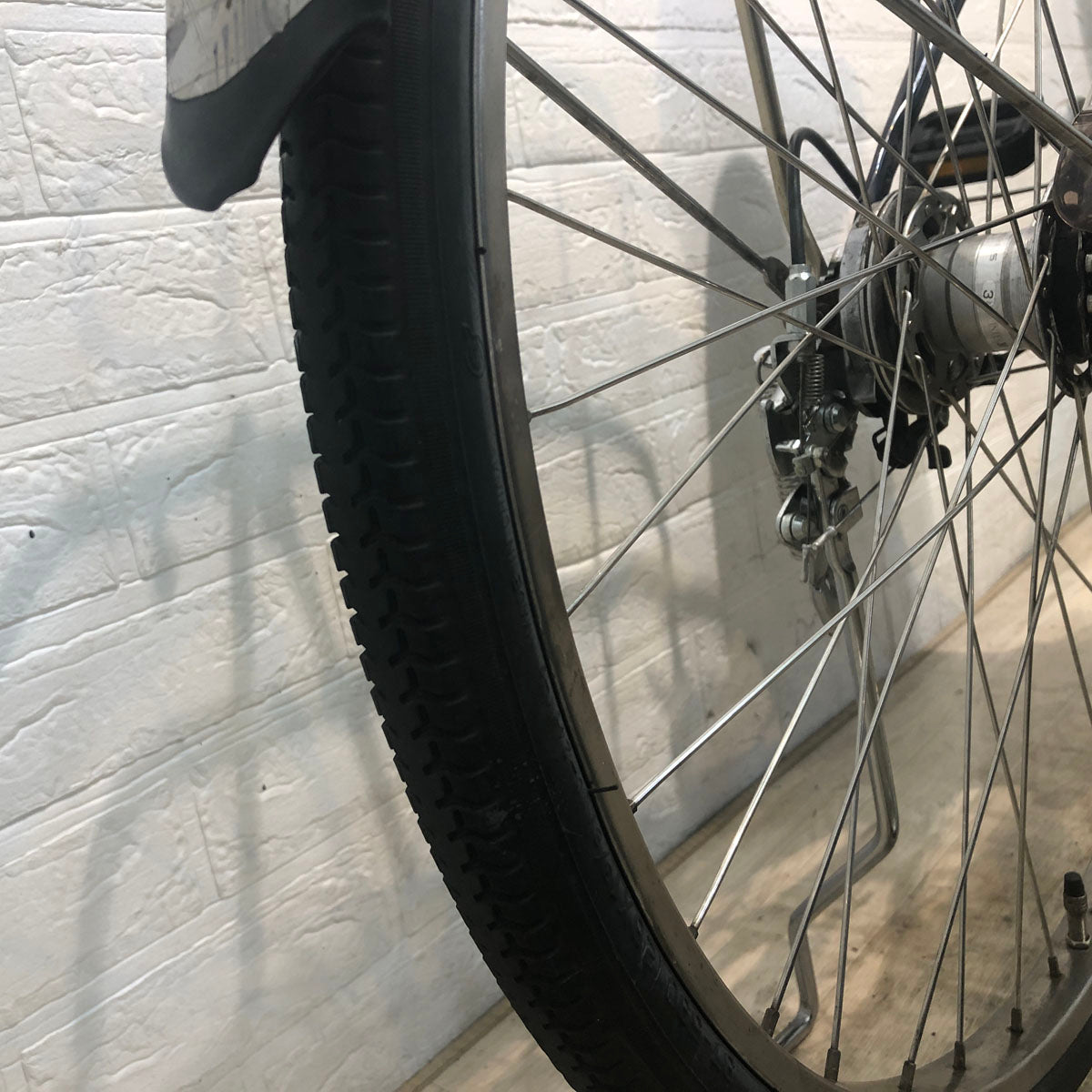 中古電動自転車 パナソニック ビビ DX ネイビー 26インチ YE077 