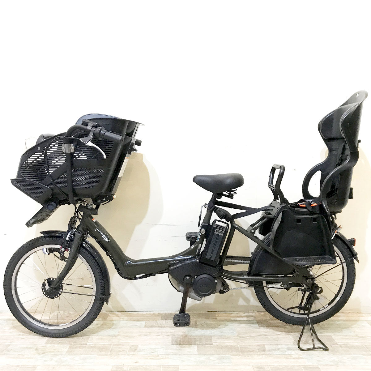 中古電動自転車 ヤマハ PAS キッスミニ カーキ 20インチ KH128