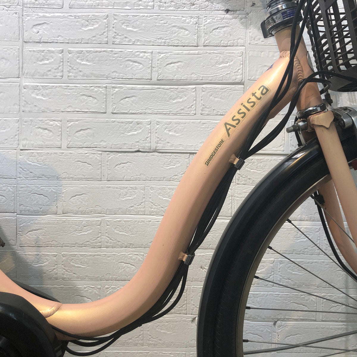 中古電動自転車 ブリヂストン アシスタ ロイヤル ピンク 26インチ YE078 