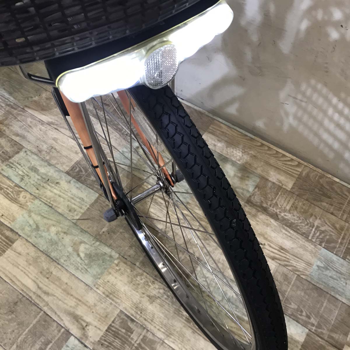 中古電動自転車 パナソニック ビビ DX オレンジ 26インチ KD043