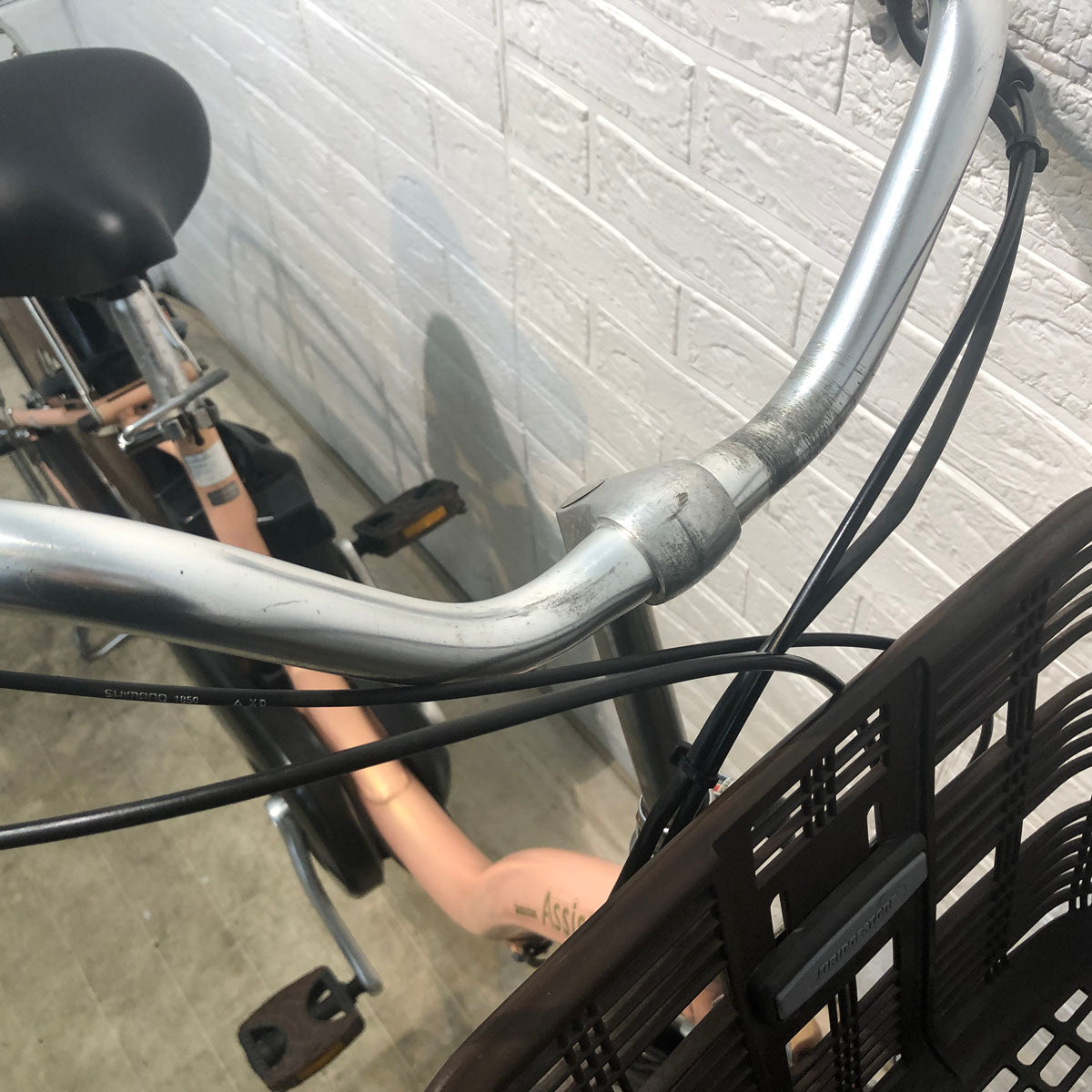 中古電動自転車 ブリヂストン アシスタ ロイヤル ピンク 26インチ YE078 