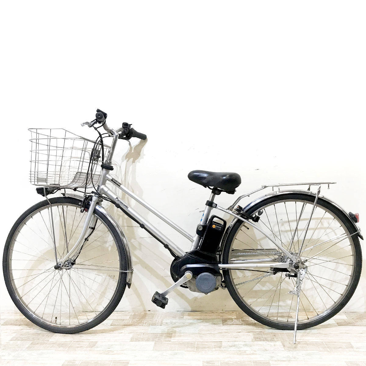 中古電動自転車 パナソニック ティモDX シルバー 27インチ KH129