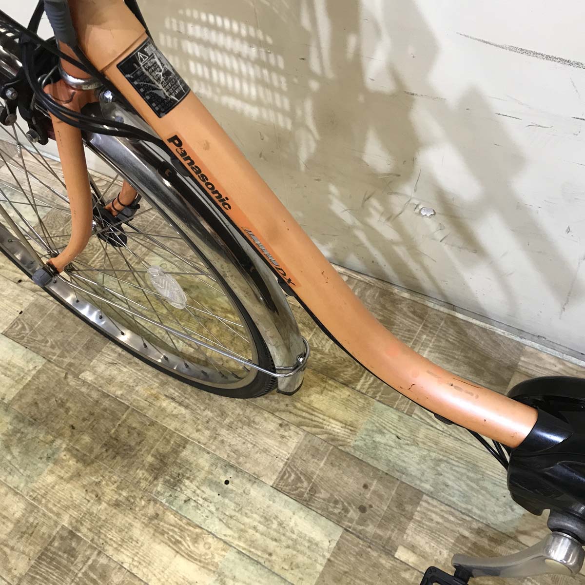 中古電動自転車 パナソニック ビビ DX オレンジ 26インチ KD043