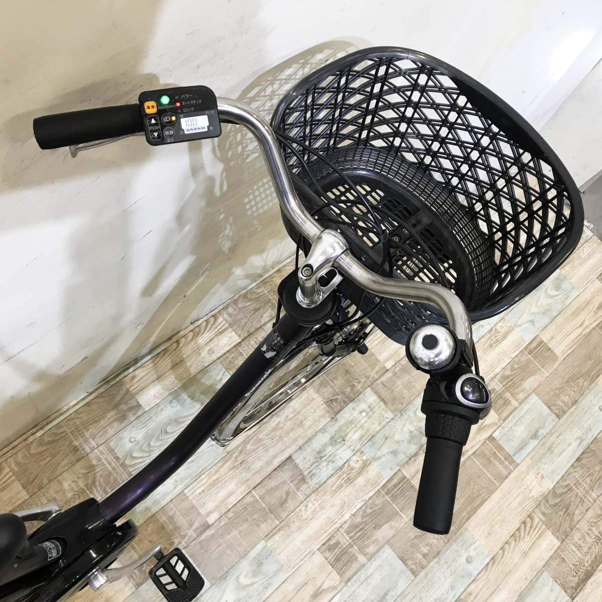 中古電動自転車 パナソニック ビビDX パープル 26インチ KH130