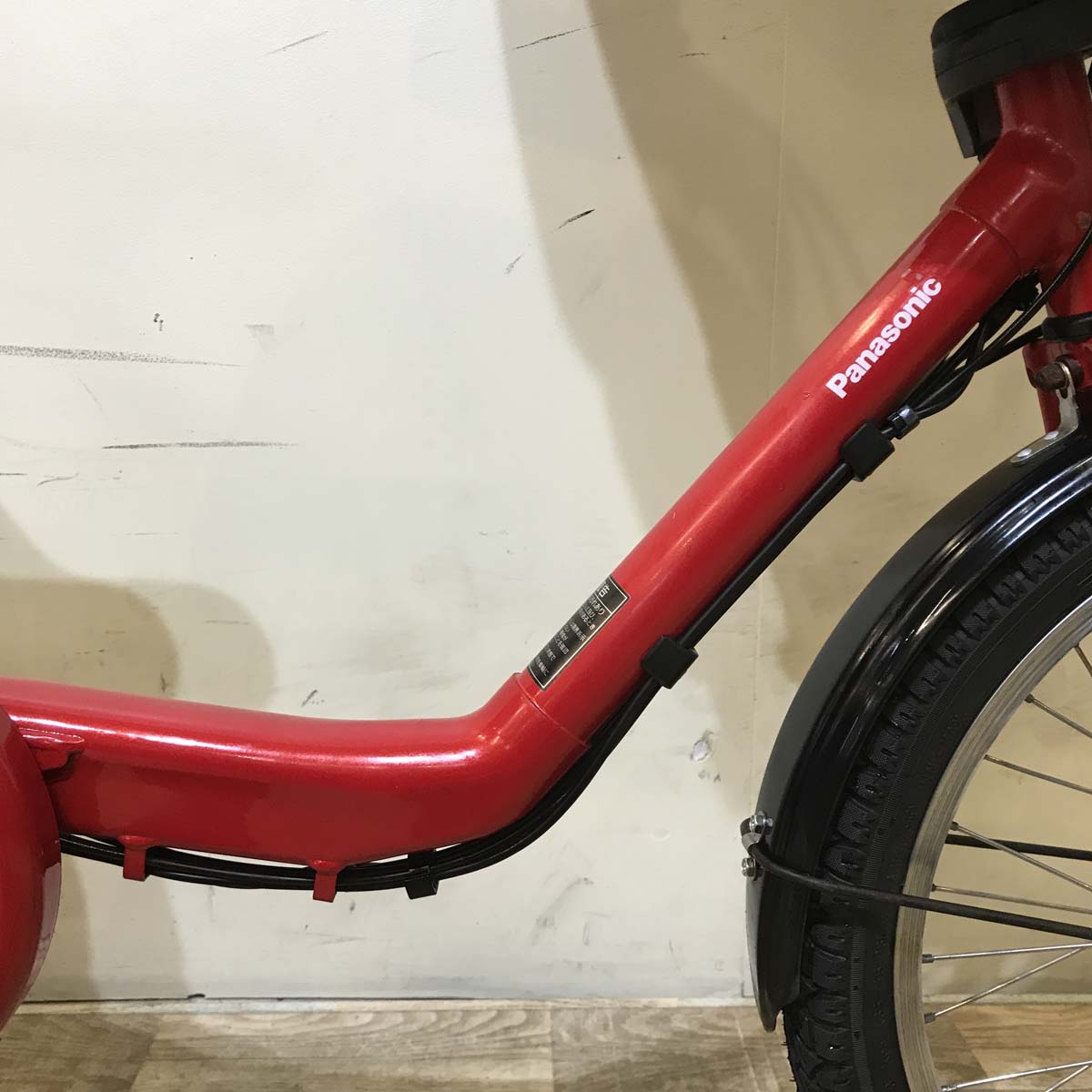 中古電動自転車 パナソニック ギュット ミニ DX レッド 20インチ KD046