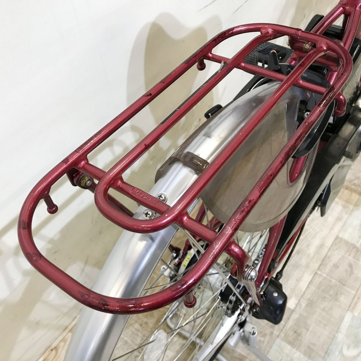 中古電動自転車 パナソニック ビビL レッド 24インチ KH132