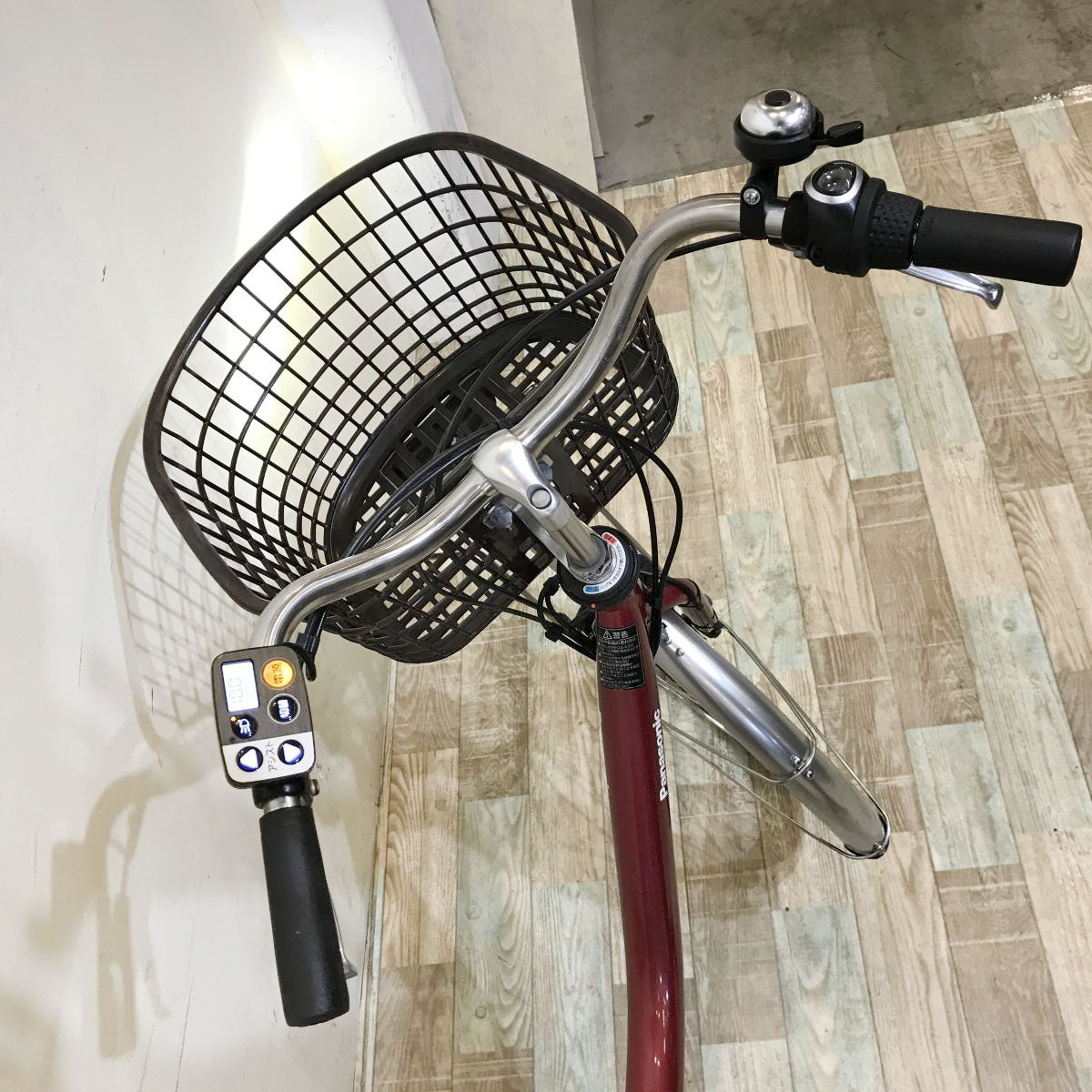 中古電動自転車 パナソニック ビビL レッド 24インチ KH132