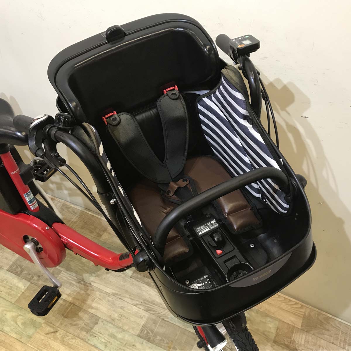 中古電動自転車 パナソニック ギュット ミニ DX レッド 20インチ KD046