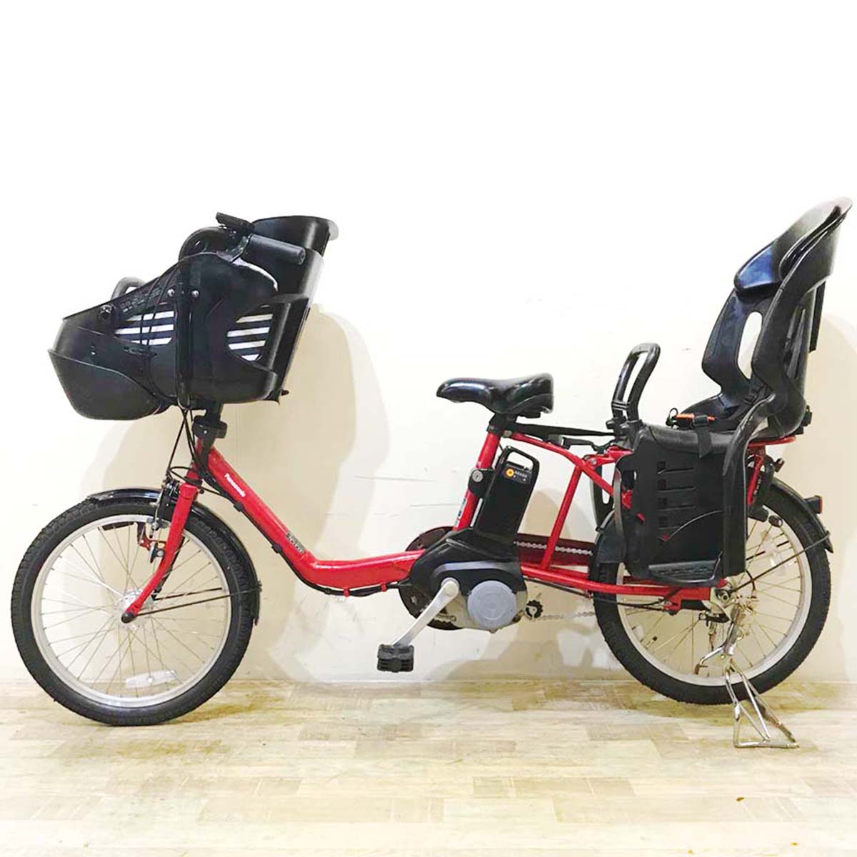 中古電動自転車 パナソニック ギュット ミニ DX レッド 20インチ KD046