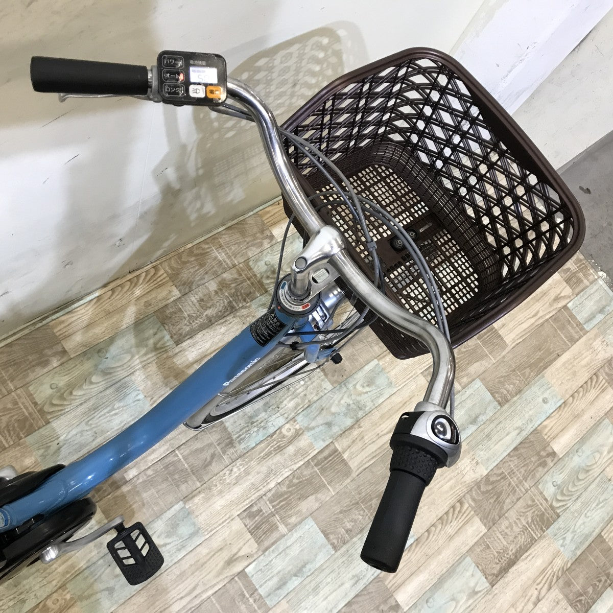 中古電動自転車 パナソニック ビビL ブルー 24インチ KI002