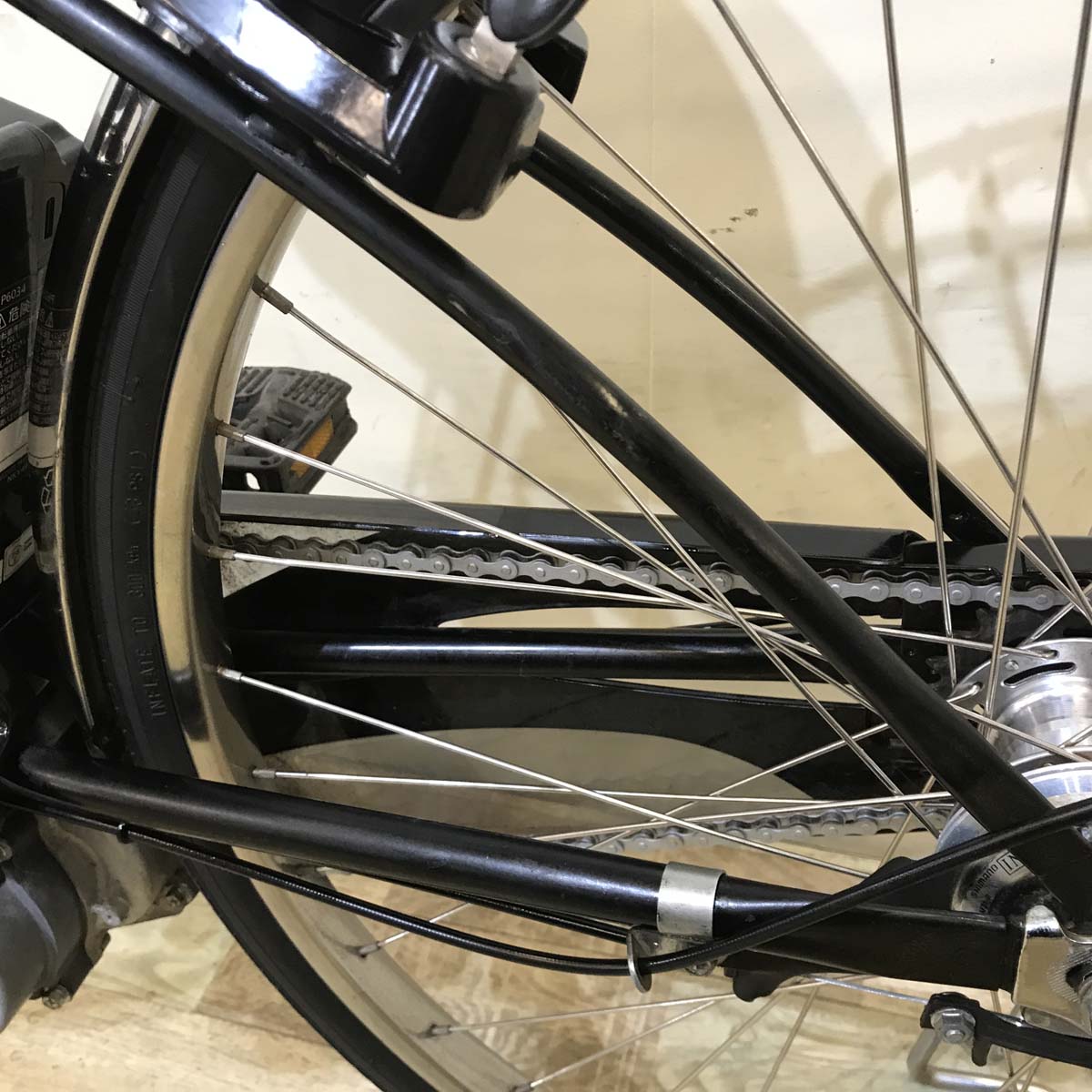 中古電動自転車 パナソニック ビビ DX ブラック 26インチ KD049