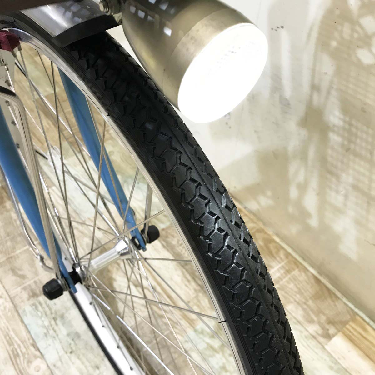 中古電動自転車 パナソニック ビビL ブルー 24インチ KI002