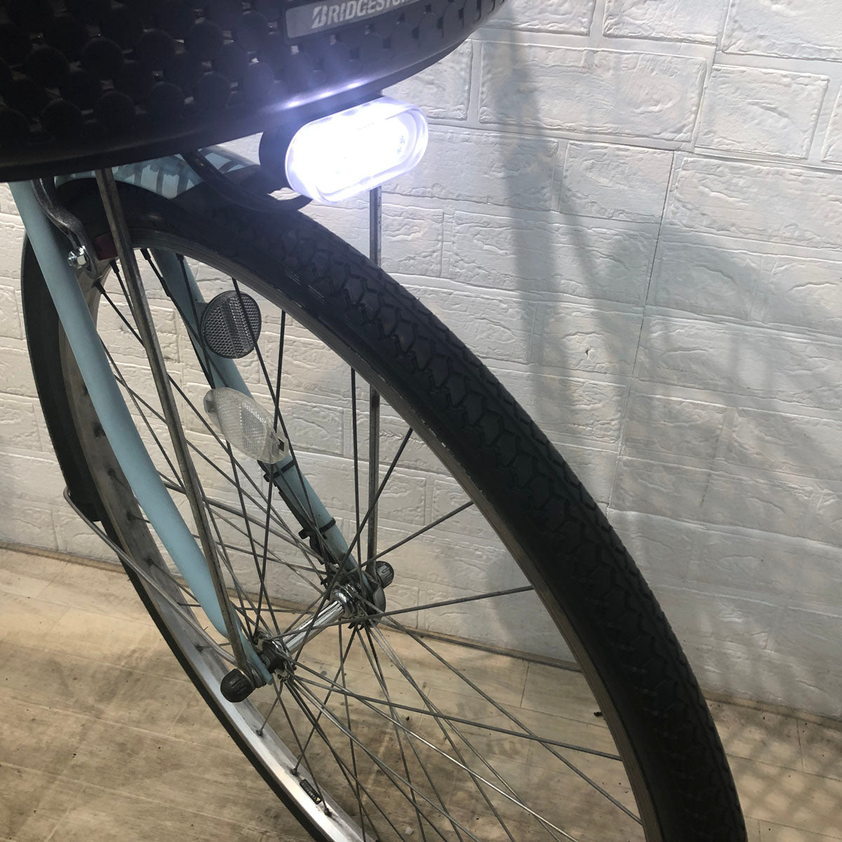 中古電動自転車 ブリヂストン アシスタ ファイン ブルー 26インチ YE087 