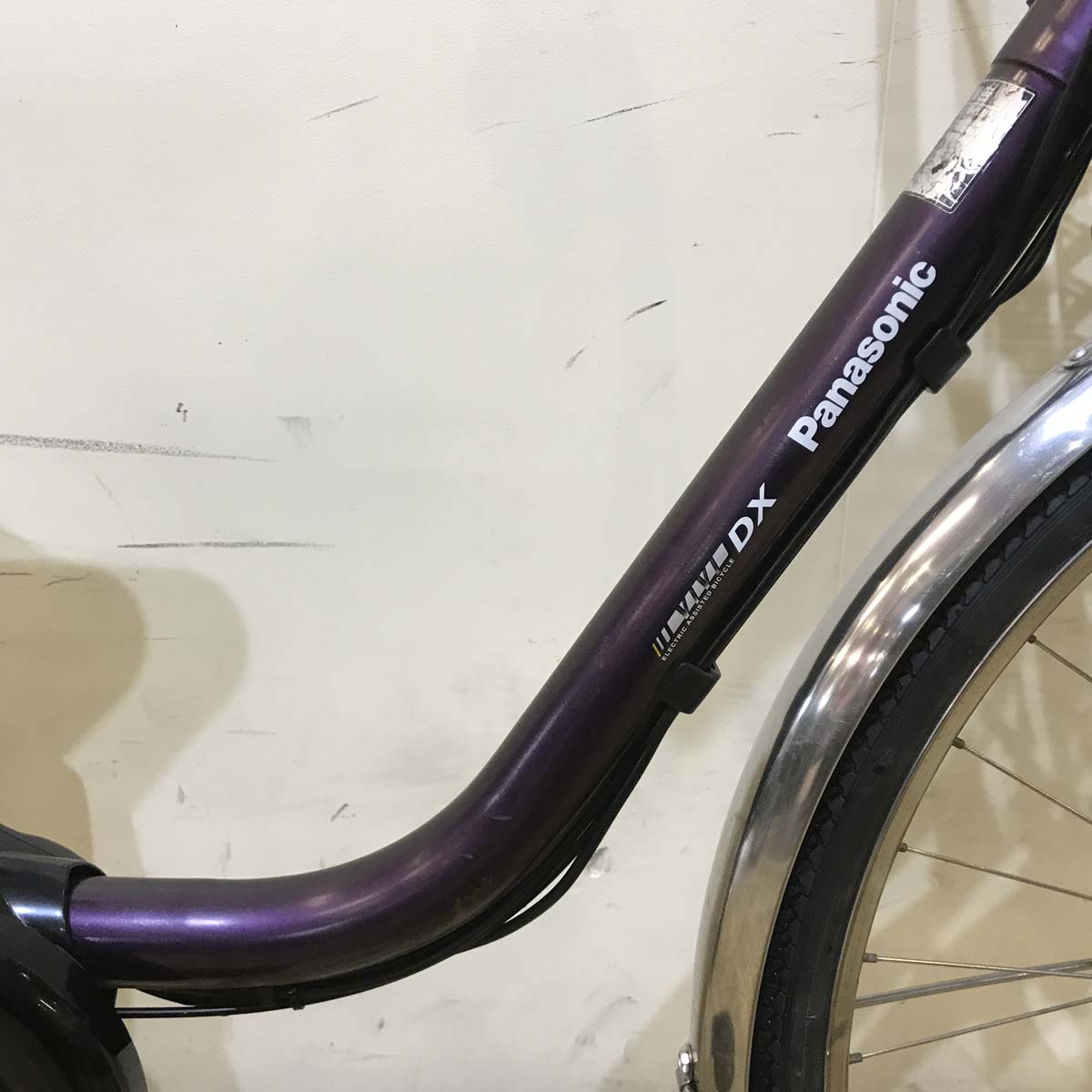 中古電動自転車 パナソニック ビビ DX パープル 26インチ KD052
