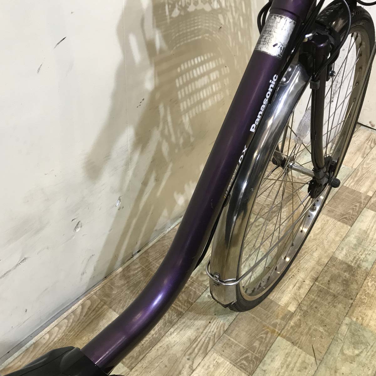 中古電動自転車 パナソニック ビビ DX パープル 26インチ KD052
