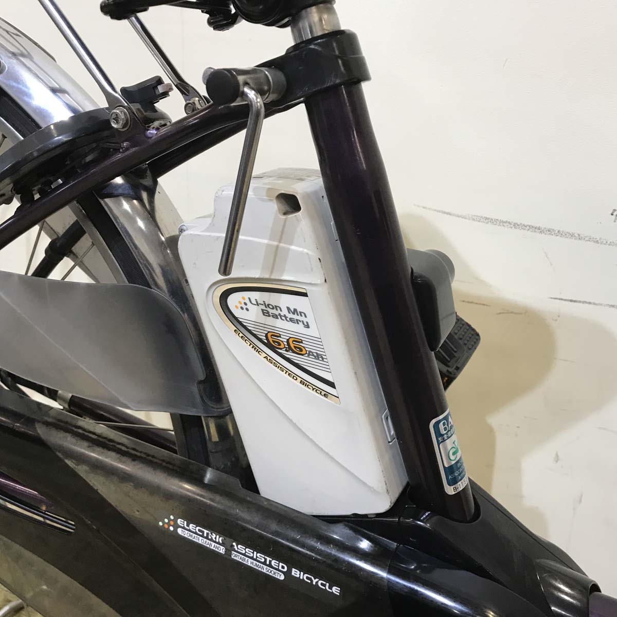 中古電動自転車 パナソニック ビビ DX パープル 26インチ KD052