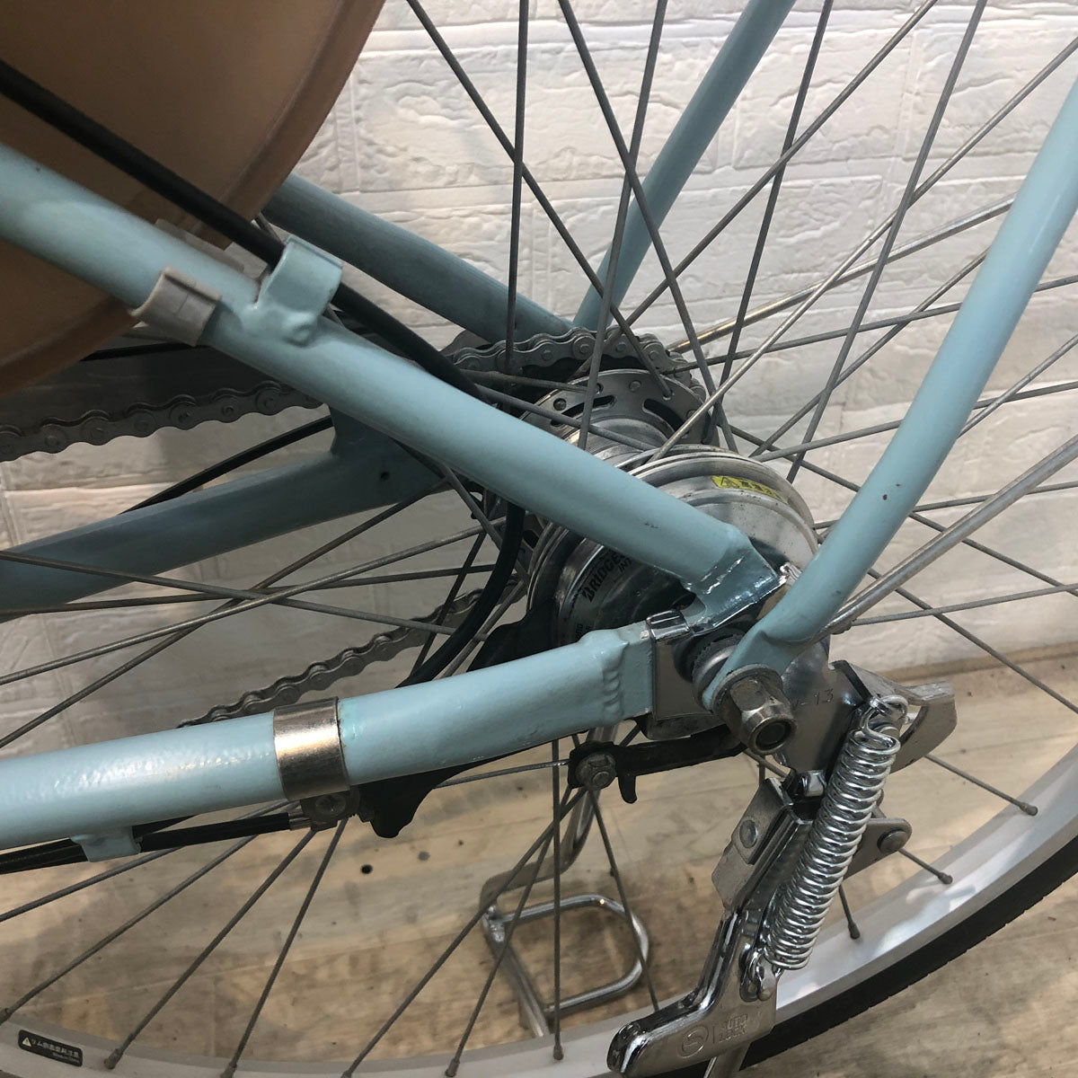 中古電動自転車 ブリヂストン アシスタ ファイン ブルー 26インチ YE087 