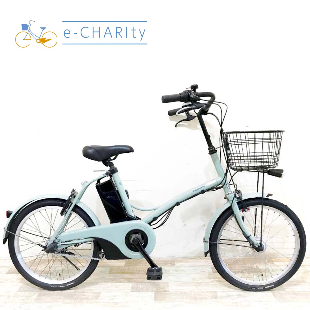中古電動自転車 パナソニック グリッター グリーン 20インチ KI006
