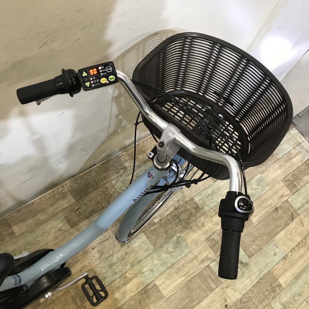 中古電動自転車 ブリヂストン アシスタ ファイン ブルー 26インチ KD055