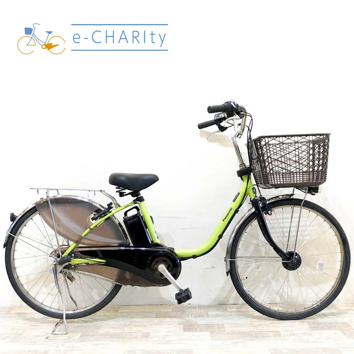 中古電動自転車 パナソニック ビビDX グリーン 24インチ KI007