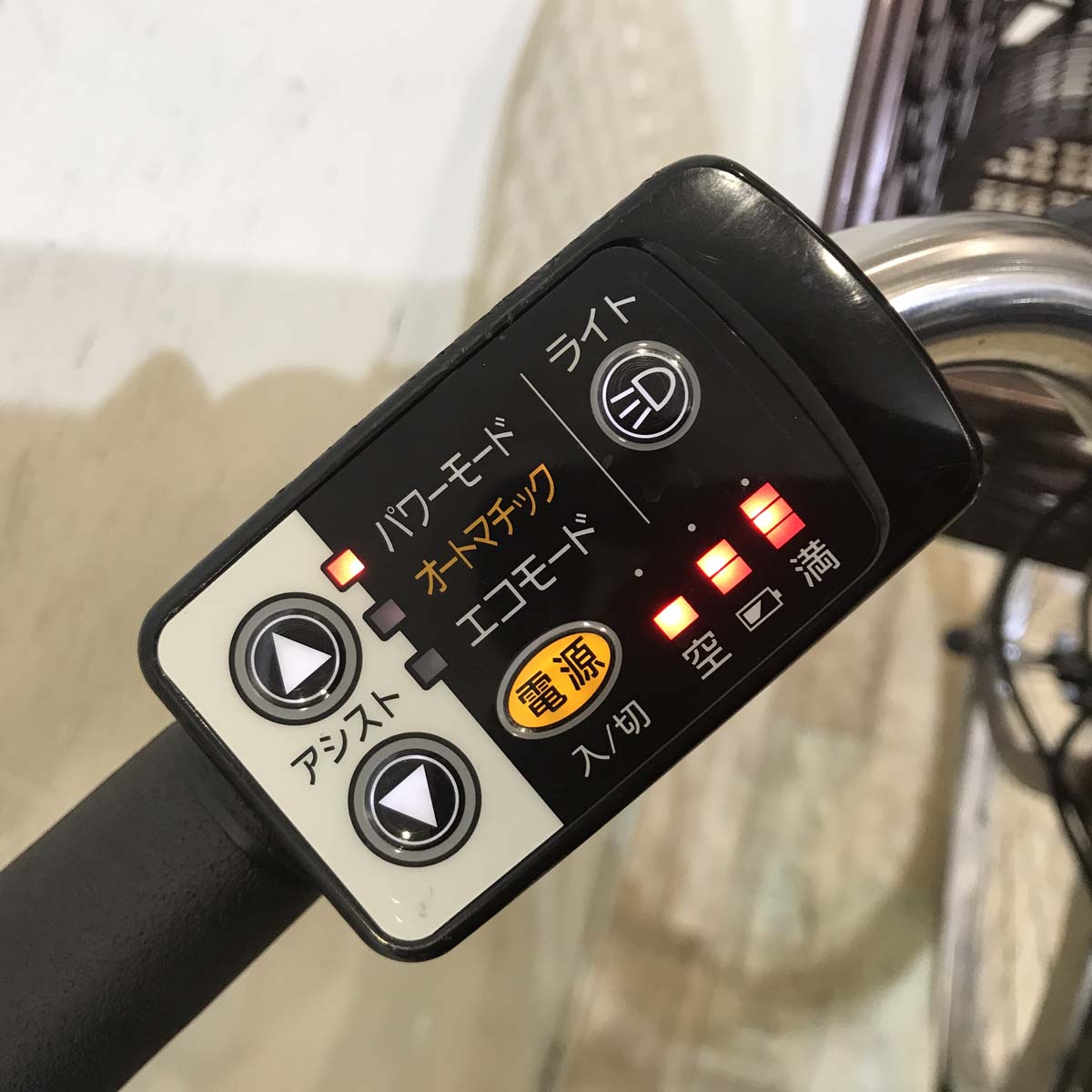 中古電動自転車 パナソニック ビビ ブラウン 26インチ KD056