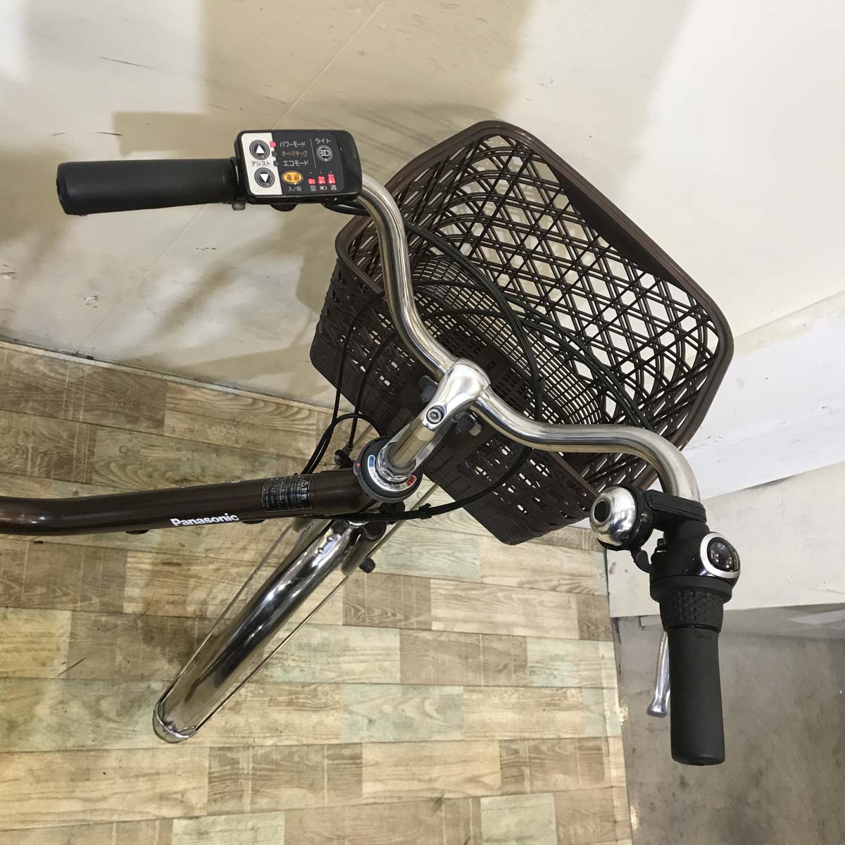 中古電動自転車 パナソニック ビビ ブラウン 26インチ KD056