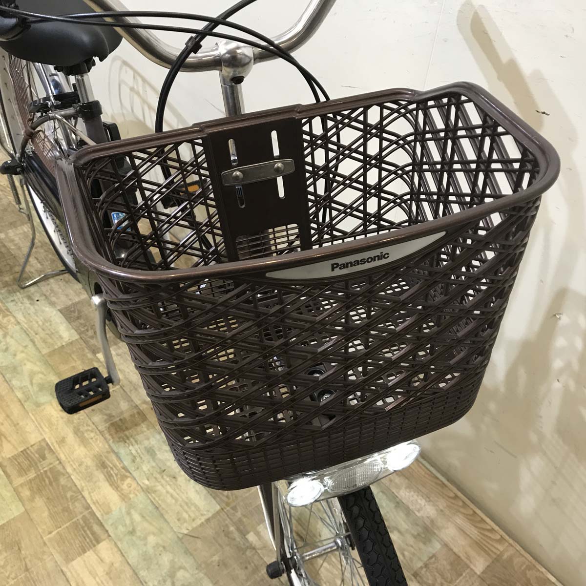 中古電動自転車 パナソニック ビビ ブラウン 26インチ KD056