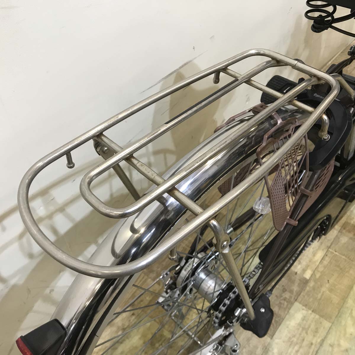 中古電動自転車 パナソニック ビビ ブラウン 26インチ KD056