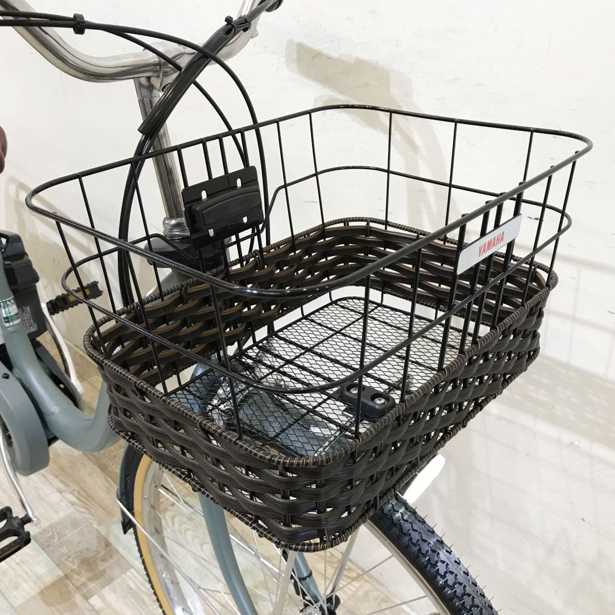 中古電動自転車 ヤマハ PAS ウィズ カーキ 26インチ KI008