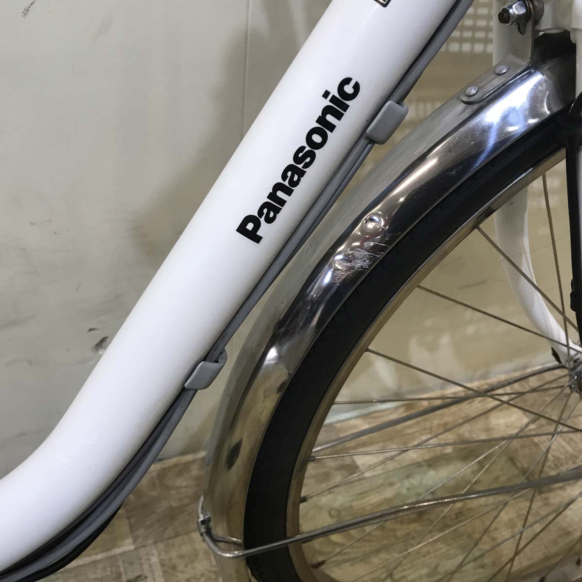 中古電動自転車 パナソニック ビビ DX ホワイト 26インチ KD058 