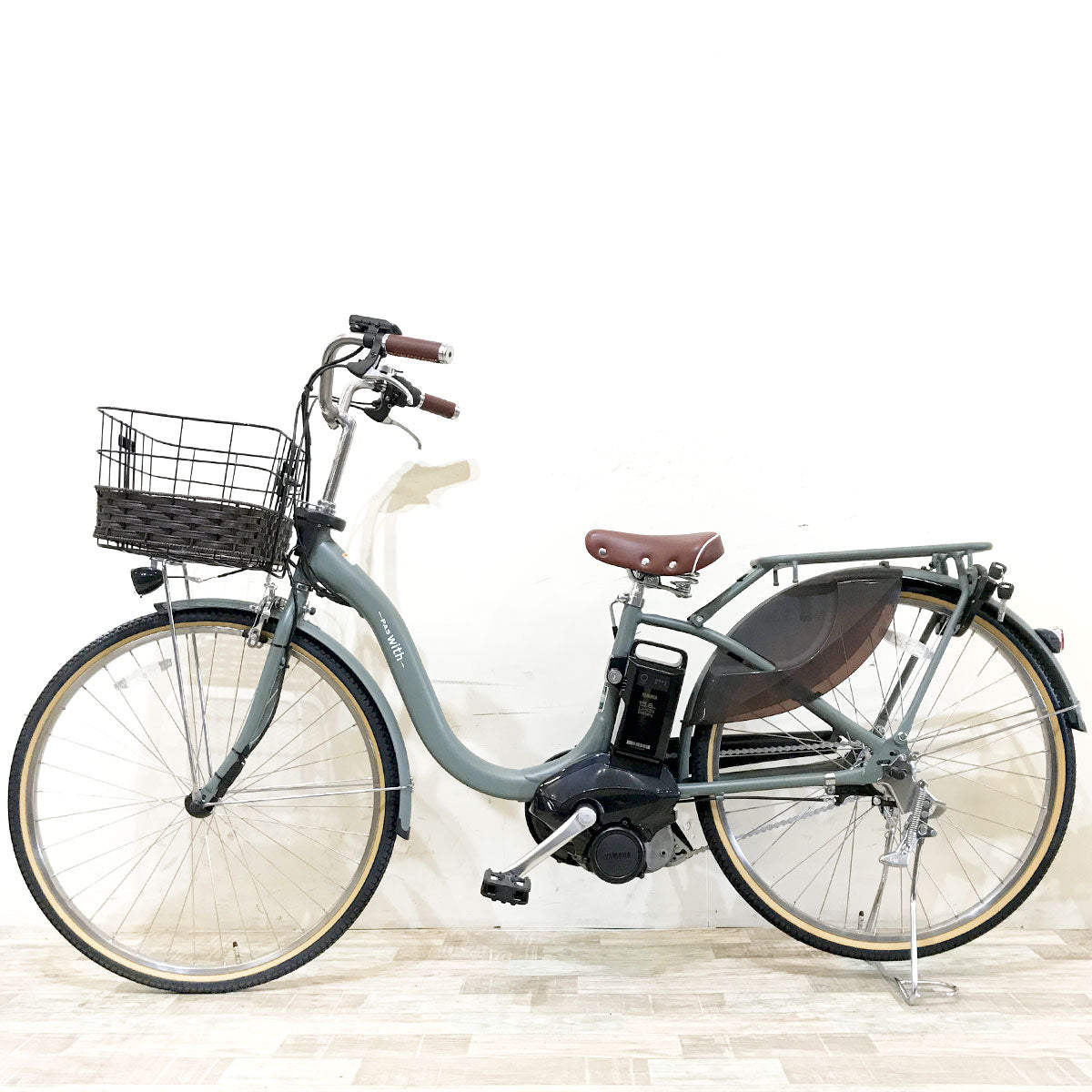 ヤマハ PAS ウィズ カーキ 26インチ KI008 【中古車】