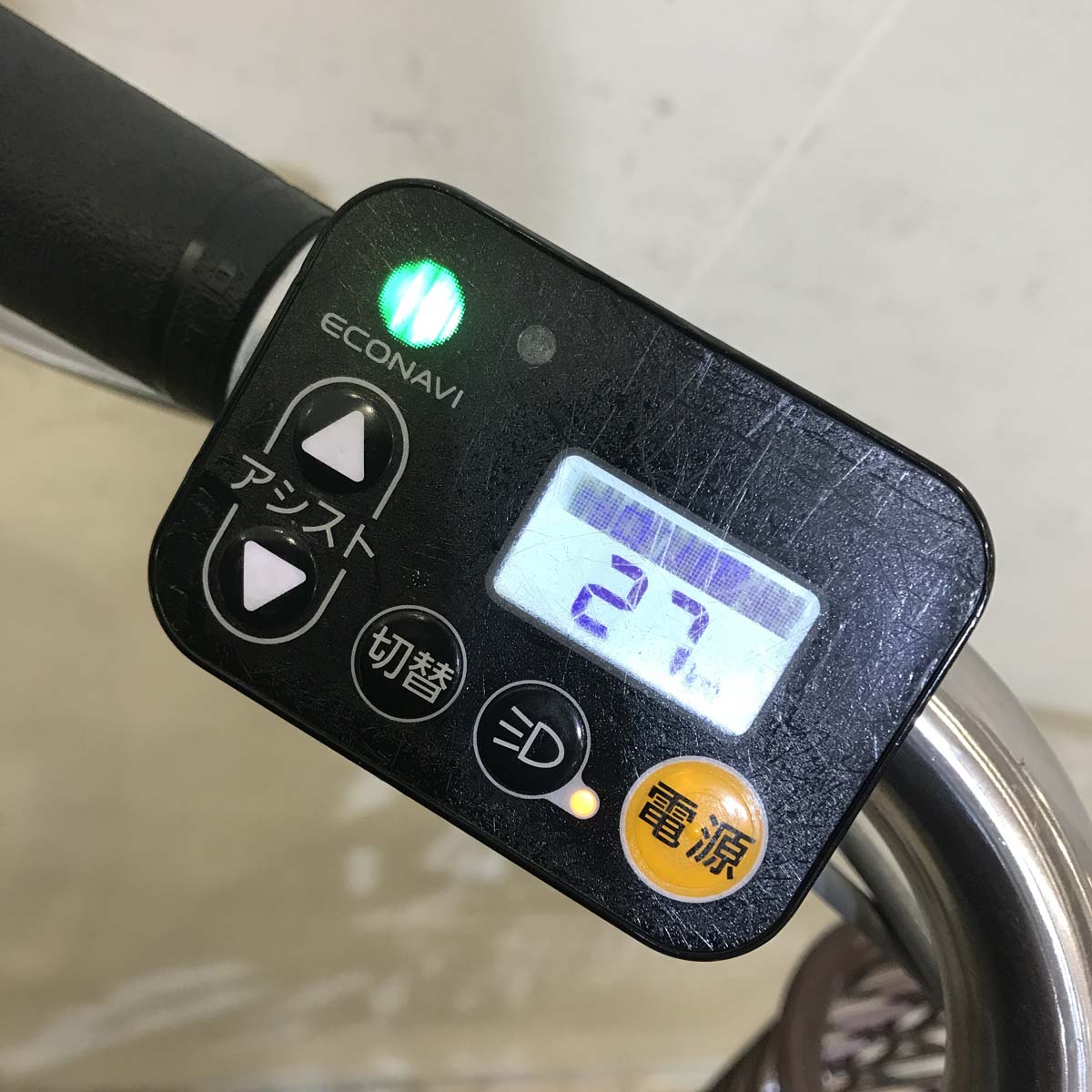 中古電動自転車 パナソニック ビビ DX ホワイト 26インチ KD058 