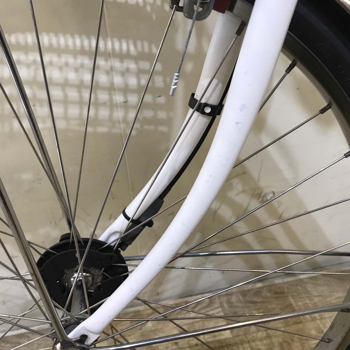 中古電動自転車 パナソニック ビビ DX ホワイト 26インチ KD058 