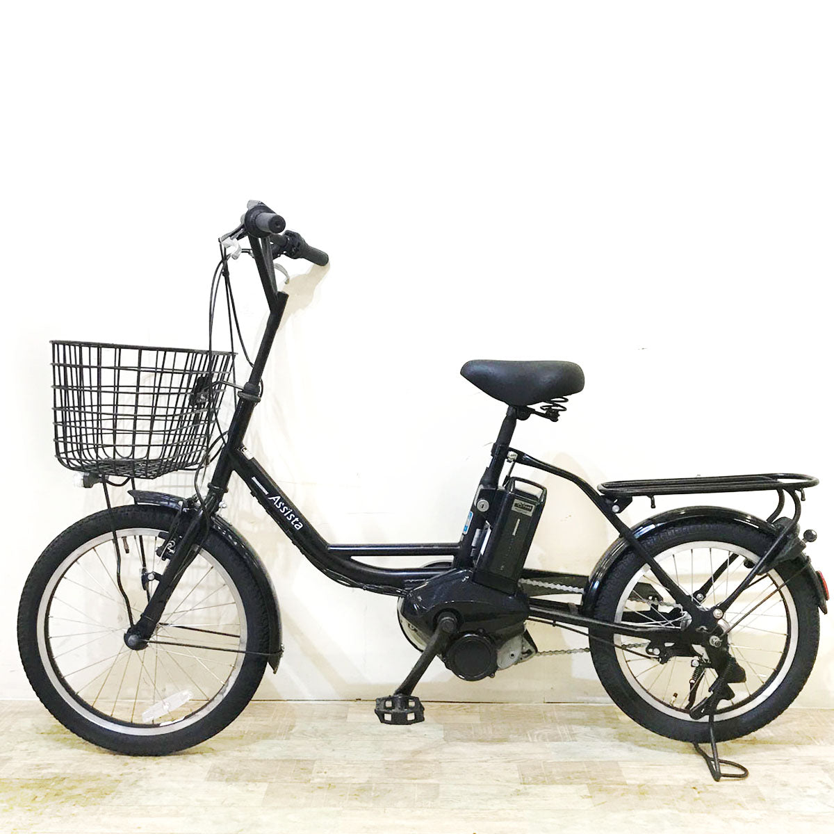 ブリヂストン アシスタ ファイン ミニ ブラック 前20×後18インチ KY087 【中古車】