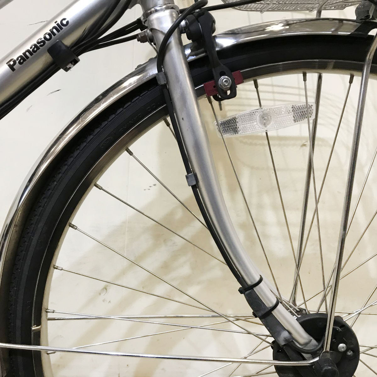 中古電動自転車 パナソニック ビビDX シティ シルバー 27インチ KI010
