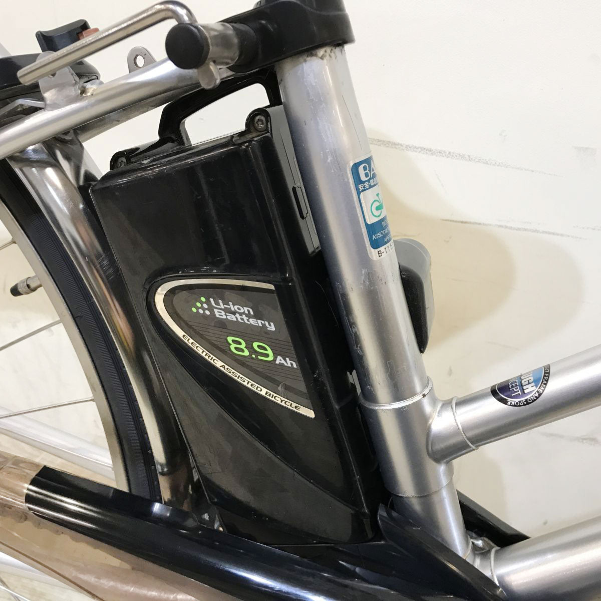 中古電動自転車 パナソニック ビビDX シティ シルバー 27インチ KI010