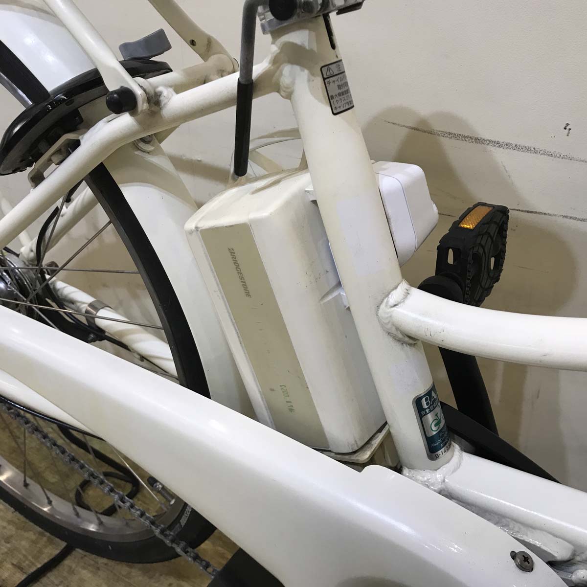 中古電動自転車 ヤマハ PAS Ami パス アミ ホワイト 26インチ KD061