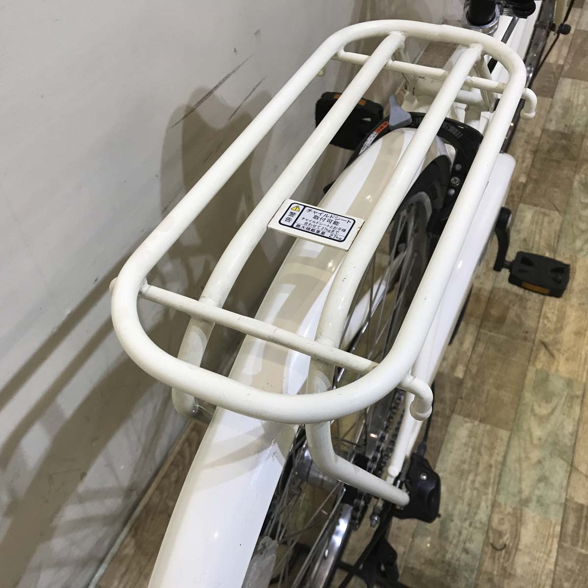 中古電動自転車 ヤマハ PAS Ami パス アミ ホワイト 26インチ KD061 