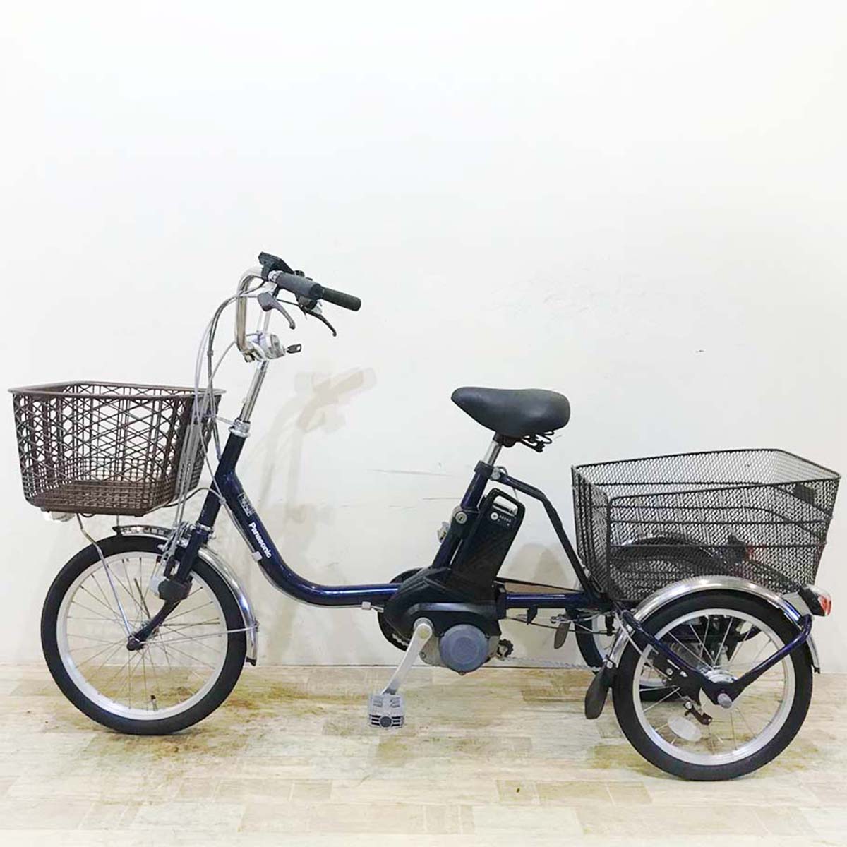 パナソニック ビビ ライフ ネイビー 前18×後16インチ KY089 【中古車】