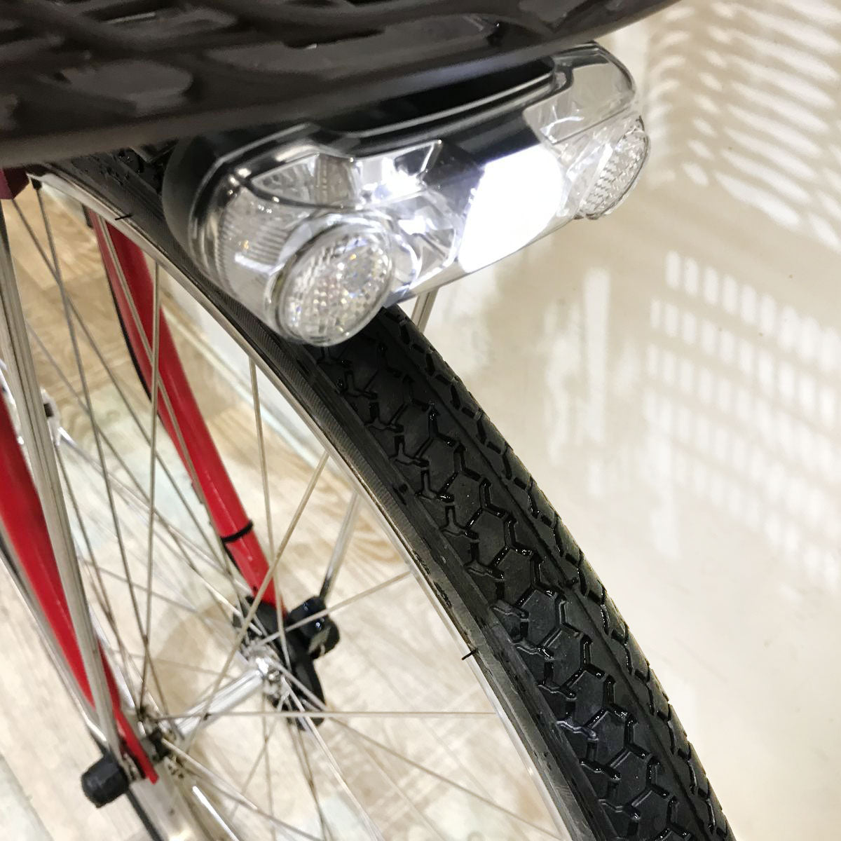 中古電動自転車 ヤマハ PAS ナチュラL レッド 26インチ KI012
