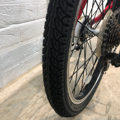 折りたたみ パナソニック オフタイム レッド × イエロー 前18×後20インチ YN054 【中古車】