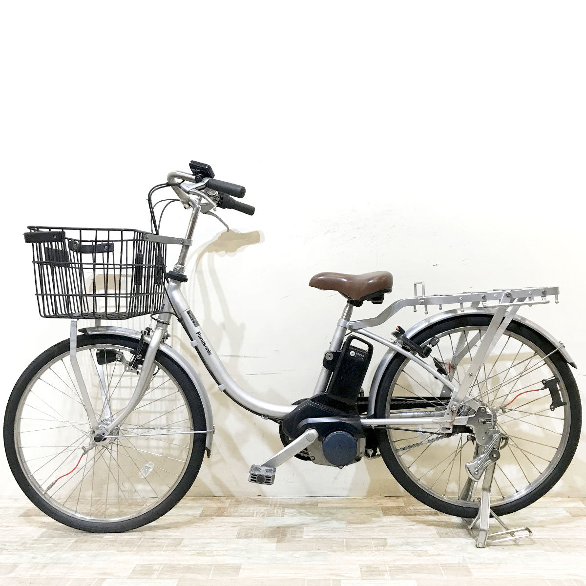 中古電動自転車 パナソニック パートナーU シルバー 24インチ KI013