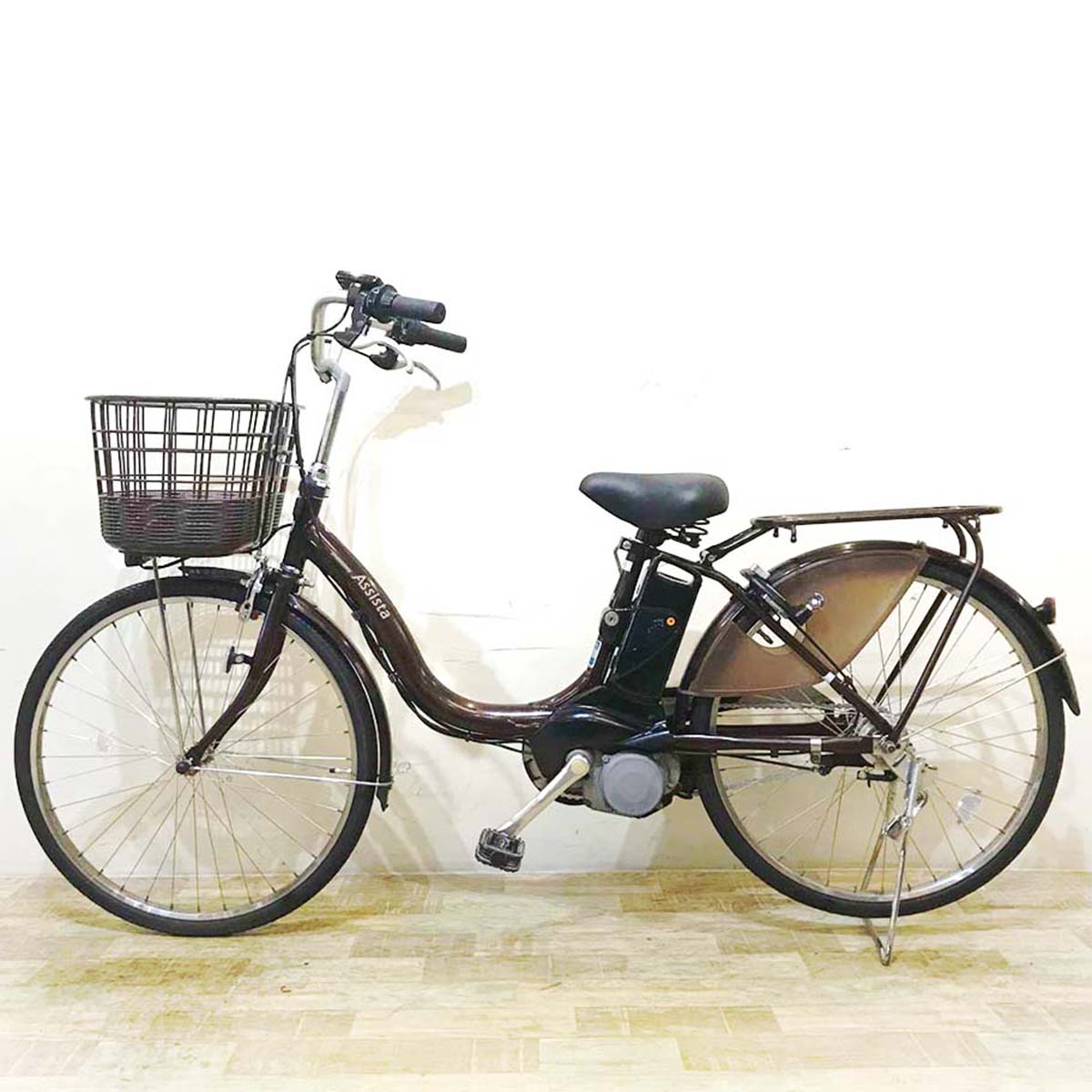 中古電動自転車 ブリヂストン アシスタ ベーシック ブラウン 24インチ KD064