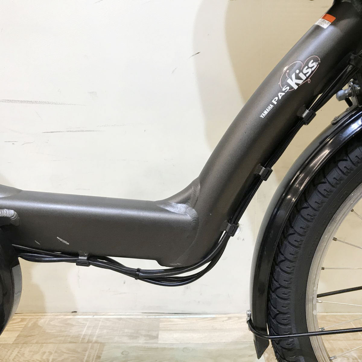 中古電動自転車 ヤマハ PAS キッスミニXL カーキ 20インチ KI014
