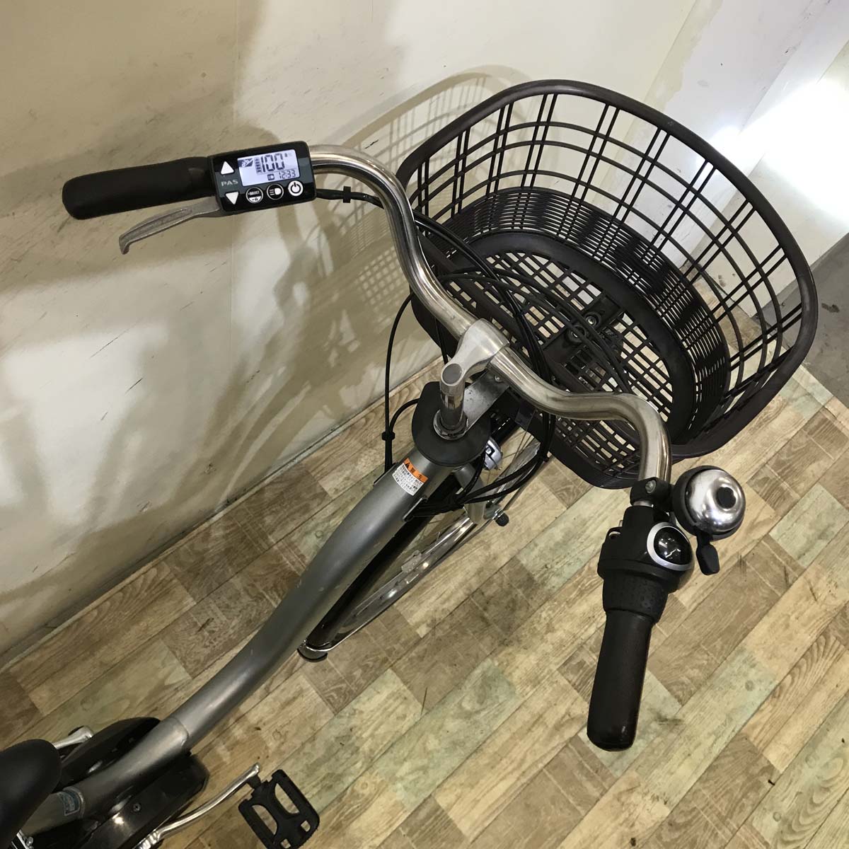 中古電動自転車 ヤマハ PAS With パス ウィズ シルバー 26インチ KD065